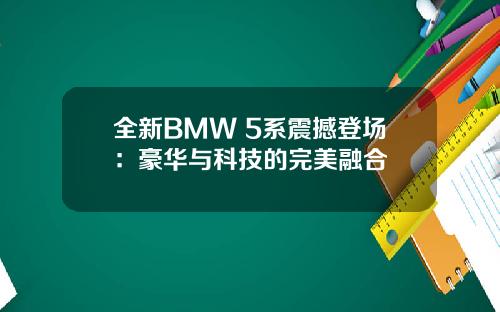 全新BMW 5系震撼登场：豪华与科技的完美融合