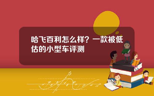 哈飞百利怎么样？一款被低估的小型车评测