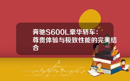 奔驰S600L豪华轿车：尊贵体验与极致性能的完美结合